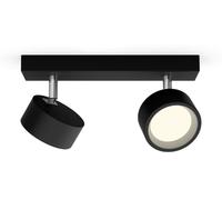 Philips, Lámpara empotrable de techo/pared Bracia, 2 unidades, Focos LED, 2700 K, 1100 lm, 220-240 V,