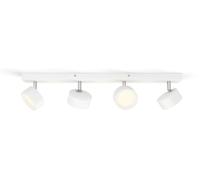 Philips, Lámpara empotrada de techo/pared, modelo Bracia, 4 unidades, Luz empotrada, LED, 2700 K, 2200 lm, 220-240 V, Blanco