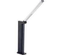 Philips Lámpara de mesa LED Flexo Amber 5W 4000K luz blanca fría regulación gradual USB negro