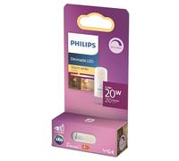 Philips LED Bombilla estándar, sustituye a las halógenas de 20 W, casquillo G4, luz blanca cálida de 2700 K, regulable