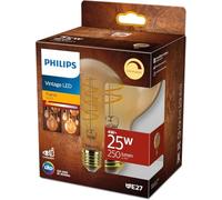 Philips LED - Bombilla LED Clásica forma de globo, G93 E27, Luz llama, 25W