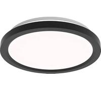 Philips LED Luz de techo con mando a distancia, redonda, 30 cm, regulable, luz blanca sintonizable, salón, dormitorio, sin parpadeo ni deslumbramiento, diseño moderno, negro, paquete de 2