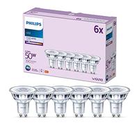 Philips Bombilla LED GU10 4,6 W 390 lm 840 claro 36° 6 uds