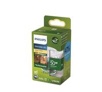 Philips LEDClassic UltraEfficient 50W GU10, regulable, cristal transparente