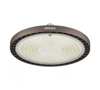 Philips Ledinaire - Campana LED Industrial 133 W, Diámetro 31,9 cm, Aluminio Fundido Gris, 20.000 Lm, Luz Blanca Neutra 4000 K, IP65, IK06, Naves Industriales y Almacenes