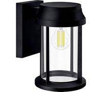 PHILIPS Lighting: Aplique pared Exterior Bellini, formato redondo, negro, max. 25W, resistente a intemperie IP44 (no incluye bombilla)