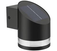 Philips lighting - Aplique pared Exterior Fyce, alimentación solar, 1.5W, 2700K, negro, resistente a intemperie IP44