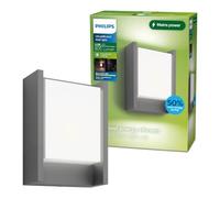 Philips Aplique de pared exterior Arbour LED ultraeficiente 3,8 W 2700 K Antracita IP44 1 luz
