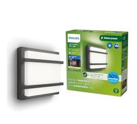 Philips Lighting: Aplique pared Exterior Ultraeficiente Petronia, 3.8W, 2700K, Antracita, resistente intemperie IP44