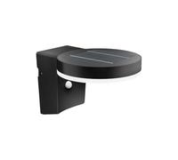 Philips Lighting: Aplique pared Exterior Ultraeficiente Zonal, alimentación solar, formato redondo, 1.3W, 3000K, negro, sensor movimiento, resistente intemperie IP44, ahorra energia