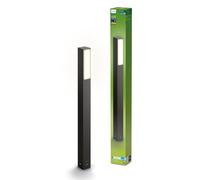 Philips Lighting: Luz Led Ultraeficiente Iluminación Camino Stratosphere, 3.8W, 2700K luz blanca cálida, Antracita, resistente intemperie IP44