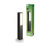 Philips Lighting: Luz Led Ultraeficiente Iluminación Camino Stratosphere, 3.8W, 2700K luz blanca cálida, Antracita, resistente intemperie IP44
