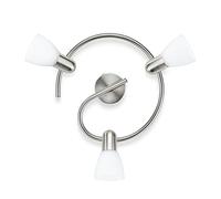 Philips Lighting myLiving Lámpara de Techo E14, 3 Bombillas, iluminación interior, gris