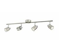 Philips Lighting myLiving Meranti lámpara de 4 focos, iluminación interior, Marrone spazzolato
