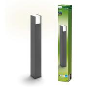 Philips Lighting: Pedestal Exterior Ultraeficiente Arbour, 3.8W, 2700K, Antracita, IP44 weatherprooof
