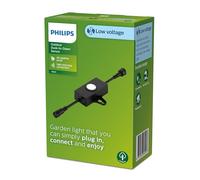 Philips Lighting: Sensor Movimiento D2D GardenLink, bajo voltaje, negro, 24V, resistente al agua IP67
