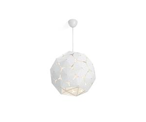 Philips Lighting White Suspension Light Philips Smart Volume Corkwood - Lámpara colgante, bombilla no incluida, no regulable, crea atractivos efectos de iluminación E27, 60 W, Blanco