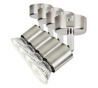 Philips LIMBALI FARETTO SINGOLO NICKEL IN METALLO ORIENTABILE SENZA LAMPADINA 5030017E7 (Paquete de 4)