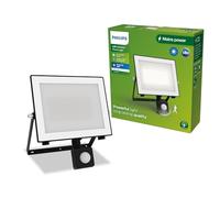 Philips Lois Foco de Exterior con sensor de movimiento, 50 W, 3000 K, Negro