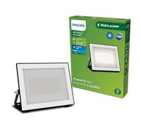 PHILIPS Lois Foco Reflector LED Exterior sin Sensor Movimiento 4750lm Negro | 50W, 5000K, Ultraeficiente, Luz Blanca Diurna, Iluminación Potente, Revestimiento PowerShield, IP65, para Garajes y Porches