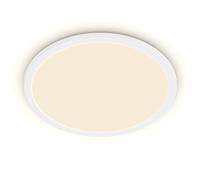 Philips Plafón Superslim LED – IP44 2700K Ø24,5 cm Blanco Regulable 15W