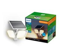 Philips Luz de seguridad solar Zyren blanca 24,5 W