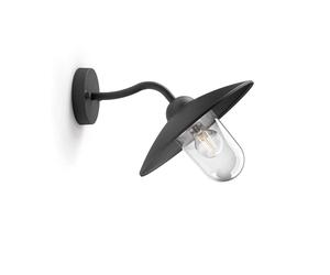 Philips myGarden - Aplique de exterior 37x24 cm, E27, negro 915005308601