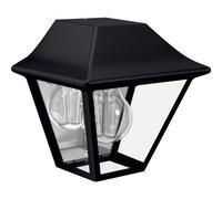 Philips myGarden, aplique de pared Alpenglow, 42 W, casquillo E27, sin bombilla, luz exterior para pared, color negro, metal, IP44, ideal para terraza y jardín, clase II
