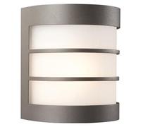 Philips myGarden, aplique de pared Calgary, 60 W, casquillo E27, sin bombilla, luz exterior para pared, color antracita, vidrio, metal, IP44, ideal para terraza y jardín, clase II