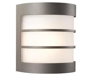 Philips myGarden, aplique de pared Calgary, 60 W, casquillo E27, sin bombilla, luz exterior para pared, color antracita, vidrio, metal, IP44, ideal para terraza y jardín, clase II