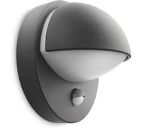 Philips Luminaria LED de pared para exteriores myGarden diámetro 20 cm E27 con sensor antracita