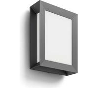 Philips myGarden, aplique de pared Karp, 5,5 W, luz exterior para pared, color antracita, metal, IP44, ideal para terraza y jardín, clase II