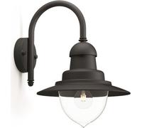 Philips myGarden, aplique de pared Raindrop, 60 W, casquillo E27, sin bombilla, luz exterior para pared, color , material: metal, grado de protección IP44, ideal para terraza y jardín