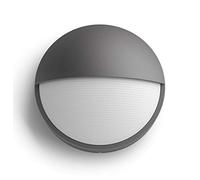 Philips myGarden Capricorn - Aplique, iluminación exterior, 6 W, corriente alterna, LED, aluminio, diseño moderno, blanco cálido, color antracita