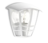 Philips MyGarden Creek Aplique de exterior, empotrado, casquillo gordo E27, bombilla no incluida, 19.5 cm, blanco