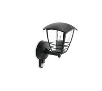 Philips Aplique de pared myGarden CR iluminación exterior con sensor de movimiento, 60 W, casquillo E27, negro