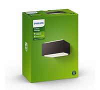 Philips myGarden Hedgehog Aplique exterior, resistente a la intemperie, en aluminio, color antracita, IP44, 18.2 x 16 x 9.1 cm