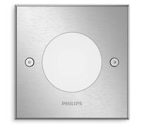 Philips myGarden. Lámpara de jardín empotrable/apuntable Crust, 3,2 W, acero inoxidable, acero inoxidable, para terraza, jardín, clase II, estilo contemporáneo, ideal para jardín y terraza