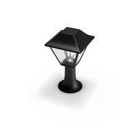 Philips myGarden, lámpara de pie Alpenglow, 60 W, casquillo E27, sin bombilla, iluminación exterior tipo farola, color negro, material: metal, grado de protección IP44, ideal para terraza y jardín