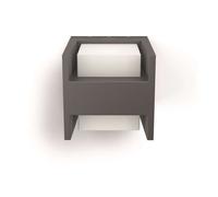 Philips myGarden - Luminaria LED de pared para exteriores 13x13 cm, 2700 K, 4,5 W, antracita 915005193701
