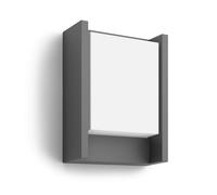 Philips myGarden - Luminaria LED de pared para exteriores 17x22 cm, 2700 K, 6 W, antracita 915005193801