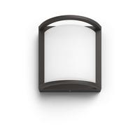 Philips myGarden - Luminaria LED de pared para exteriores 19x19 cm, 4000 K, 12 W, antracita 915005555101