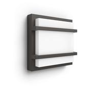Philips myGarden - Luminaria LED de pared para exteriores 19x19 cm, 4000 K, 12 W, antracita 915005555301
