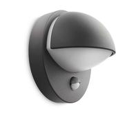 Philips myGarden - Luminaria LED de pared para exteriores, diámetro 20 cm, E27, con sensor, antracita 915002146003