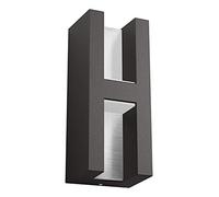 Philips myGarden Shadow - Aplique negro de aluminio con LED integrado y garantía de 5 años, iluminación exterior