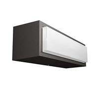 Philips MyGarden Stratosphere 1735493P3 - Aplique LED, iluminación exterior, LED integrado, 4.5W, luz blanca fría, aluminio, color antracita, diseñado para jardines y patios