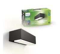 Philips myGarden Stratosphere Aplique LED, luz blanca fría, IP44, iluminación exterior, resistente a la humedad y la intemperie, 4.5 W, aluminio, antracita