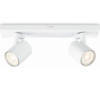 Philips myLiving 5309231P0, Lámpara de pared, casquillo GU10, 2 bombillas, LED, 7 W, 2700 K
