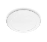 Philips myLiving Cinnabar - Plafón, forma redonda, LED, iluminación interior, 16 W, 32 x 32 cm, luz blanca cálida, color blanco