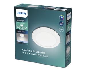 Philips myliving cinnabar plafón led, luz blanca fría 4000k, 6w, bla